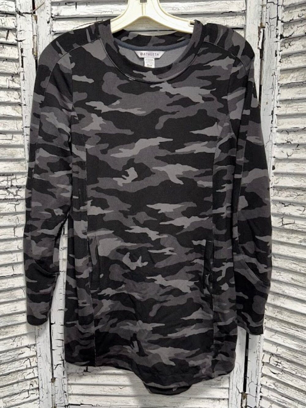 Women's Black & Gray Camo Athleta Balance Printed Dress Size XS